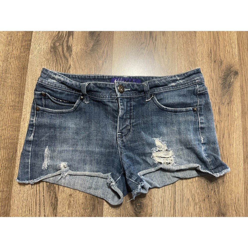 Miley Cyrus Shorts, Women's Size 11, Blue, Denim, Cut Off, Distressed